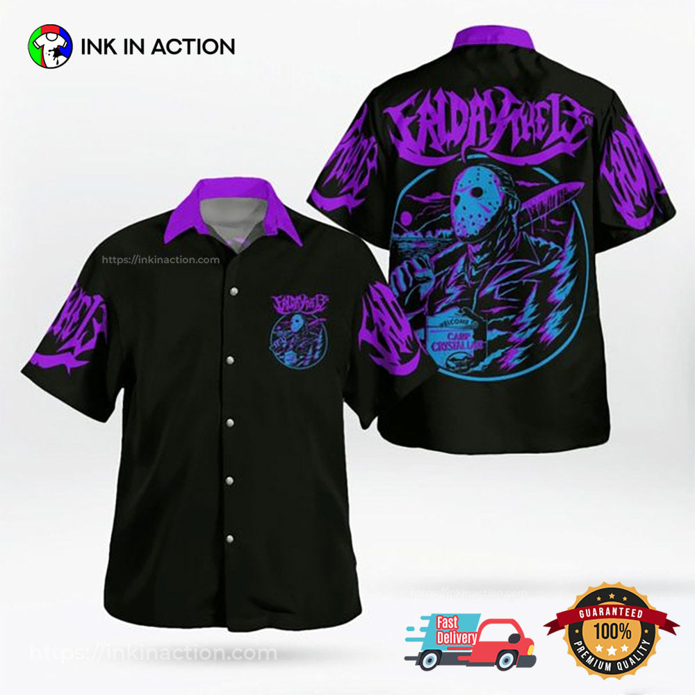 Jason Voorhees Friday 13Th Welcome To Camp Crystal - Adult & Kids T-Shirts, Sweatshirts & Hoodies apparel design preview 1
