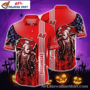 Jason Voorhees Halloween Tampa Bay Buccaneers - Adult & Kids T-Shirts, Sweatshirts & Hoodies apparel design preview 1