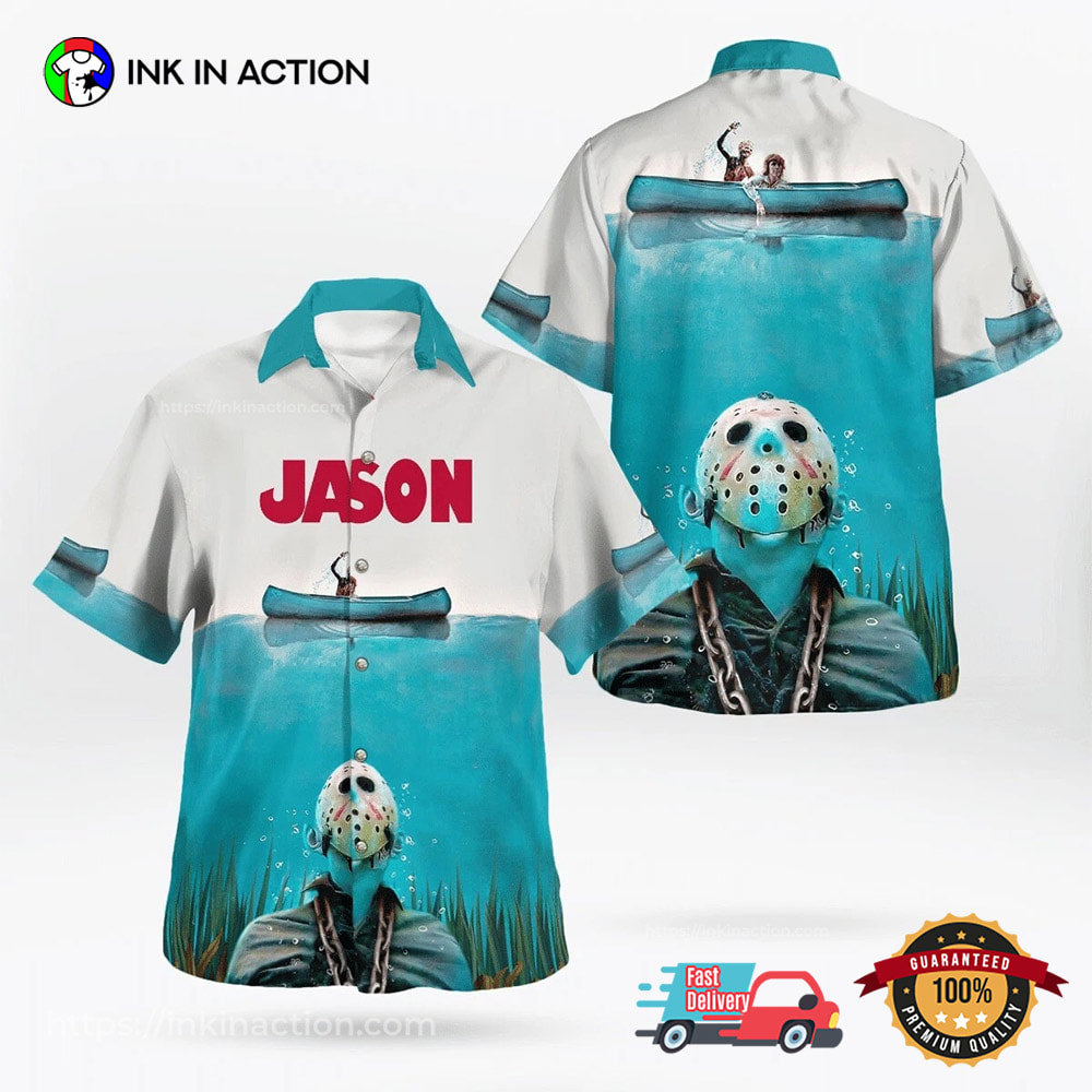 Jason Voorhees Sank Under The Sea Hawaiian - Adult & Kids T-Shirts, Sweatshirts & Hoodies apparel design preview 1