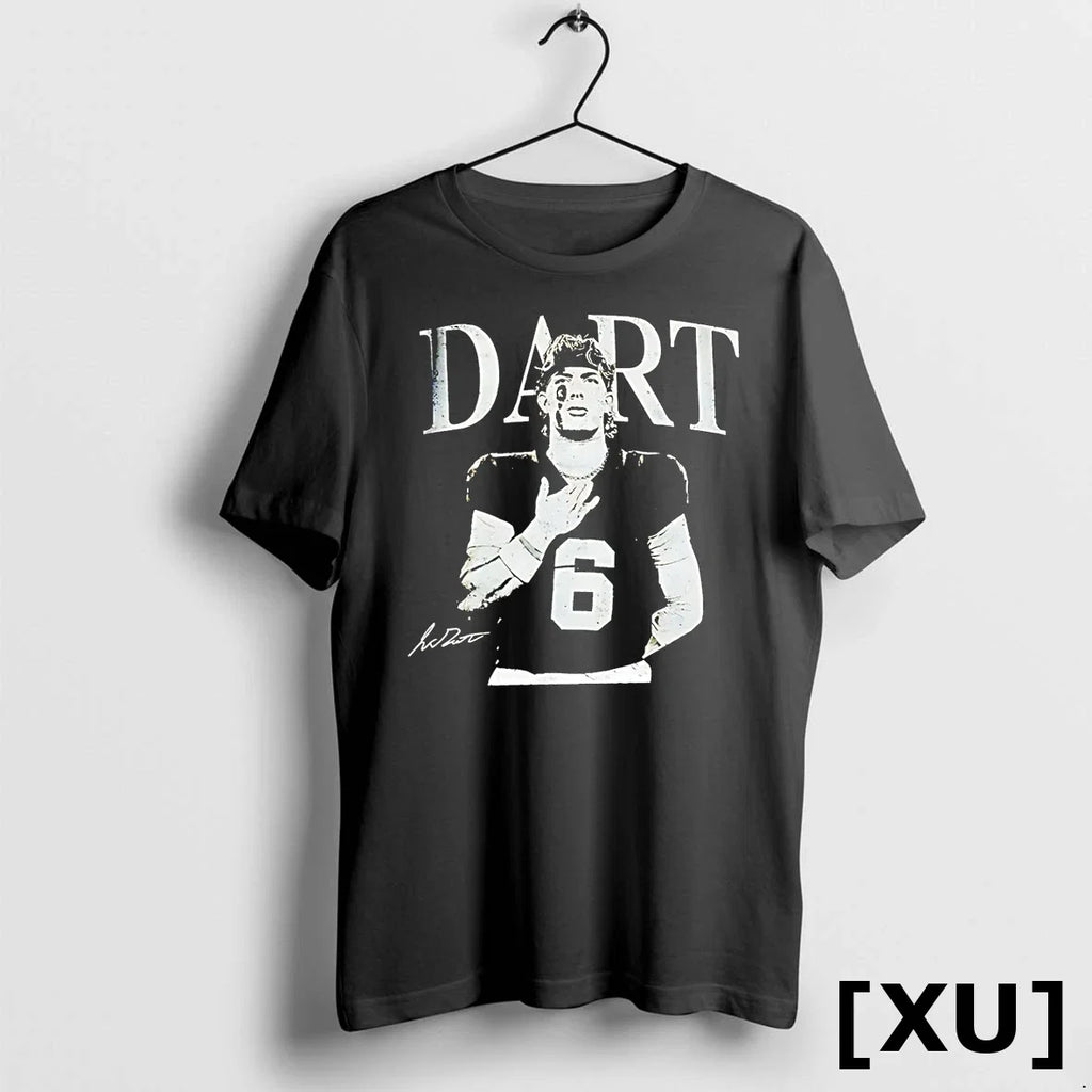 Jaxson Dart New York Giants Retro Signature Sweater - Adult & Kids T-Shirts, Sweatshirts & Hoodies apparel design preview 1