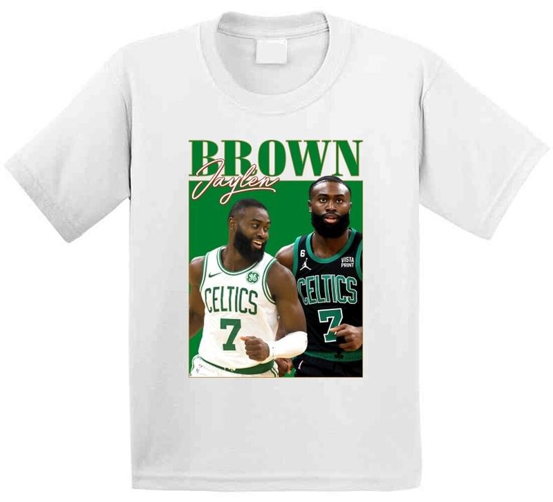 Jaylen Brown 90S 100% Cotton Fan - Adult & Kids T-Shirts, Sweatshirts & Hoodies apparel design preview 1