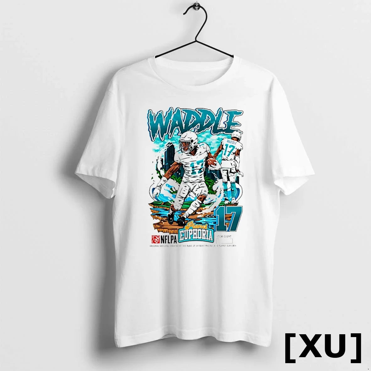 Jaylen Waddle Miami Dolphins Player Comic Sweater - Adult & Kids T-Shirts, Sweatshirts & Hoodies apparel design preview 1