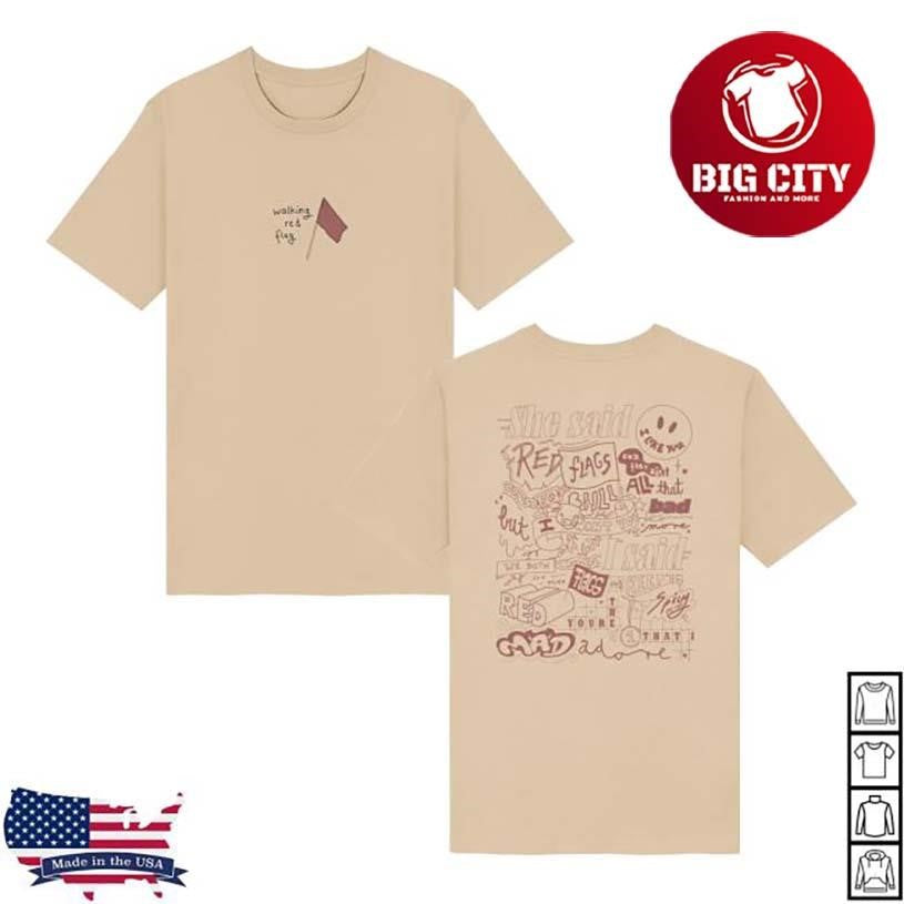 Jayo Walking Red Flag Two Sided - Adult & Kids T-Shirts, Sweatshirts & Hoodies apparel design preview 1