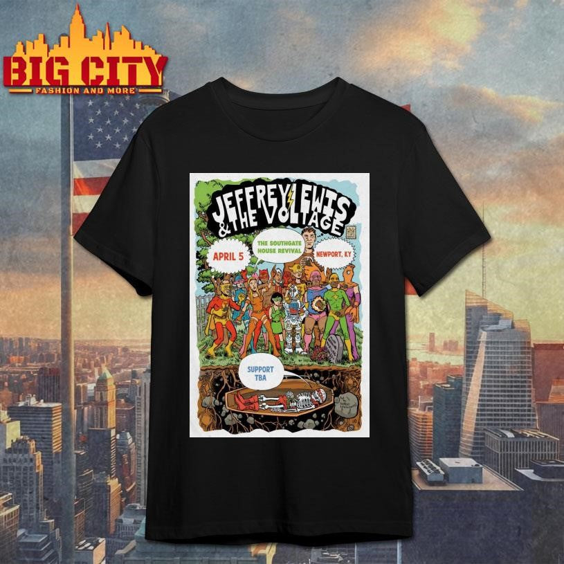 Jeffrey Lewis And The Voltage Apr 5 2026 Southgate - Adult & Kids T-Shirts, Sweatshirts & Hoodies apparel design preview 1