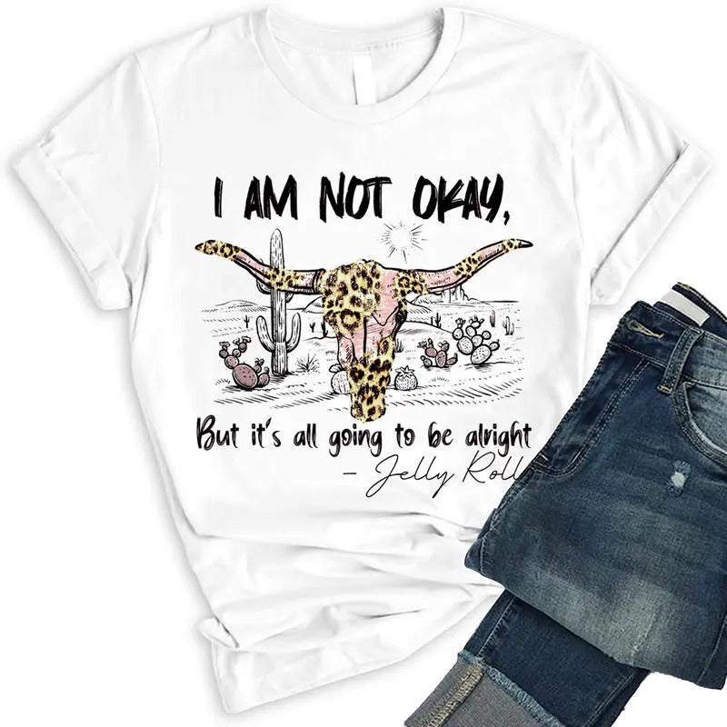 Jelly I Am Not Okay But 'S All Going Be Alright 2 - Adult & Kids T-Shirts, Sweatshirts & Hoodies apparel design preview 1