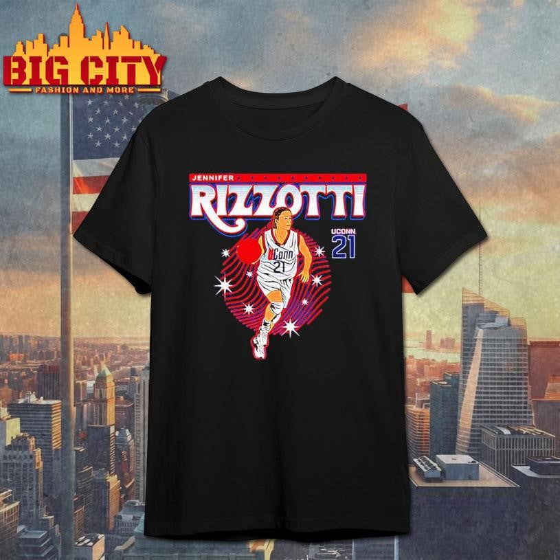 Jennifer Rizzotti UConn Basketball NCAA Legends - Adult & Kids T-Shirts, Sweatshirts & Hoodies apparel design preview 1