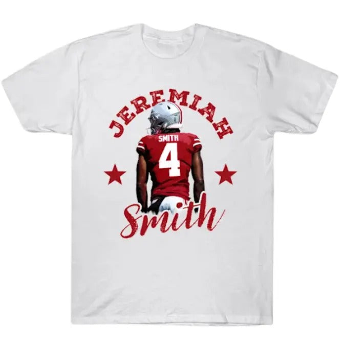 Jeremiah Smith 90s A2 Vintage Football Fans Crew Neck - Adult & Kids T-Shirts, Sweatshirts & Hoodies apparel design preview 1