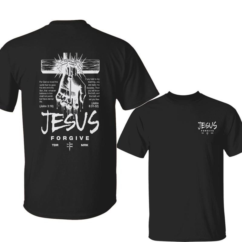 Jesus Forgiven Christian Vintage Love Jesu - Adult & Kids T-Shirts, Sweatshirts & Hoodies apparel design preview 1