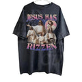 Jesus Has Rizzen Vintage Retro 90s Funny Distressed - Adult & Kids T-Shirts, Sweatshirts & Hoodies apparel design preview 1