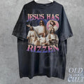Jesus Has Rizzen Vintage Retro 90s Funny Distressed - Adult & Kids T-Shirts, Sweatshirts & Hoodies apparel design preview 1