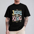 Jesus Is King Christian Casual Crew Neck Short Sleeve - Adult & Kids T-Shirts, Sweatshirts & Hoodies apparel design preview 1