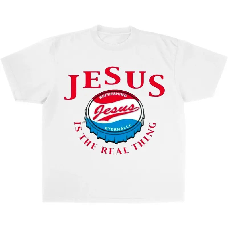 Jesus Is Refreshing Vintage Cotton Medium Short - Adult & Kids T-Shirts, Sweatshirts & Hoodies apparel design preview 1