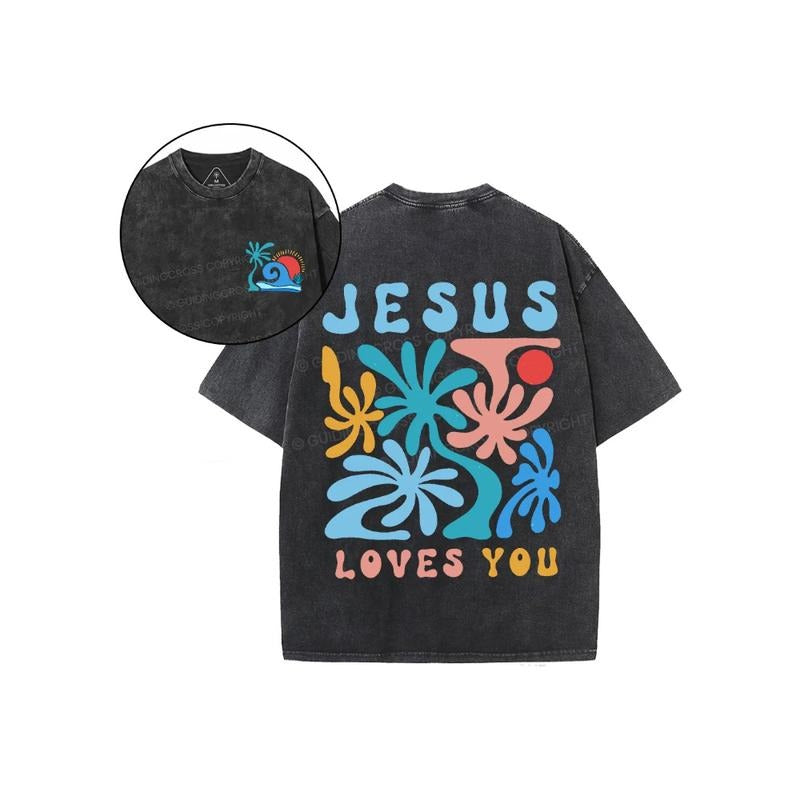 Jesus Love You Christian 2 Sided Comfy Printed Pure - Adult & Kids T-Shirts, Sweatshirts & Hoodies apparel design preview 1