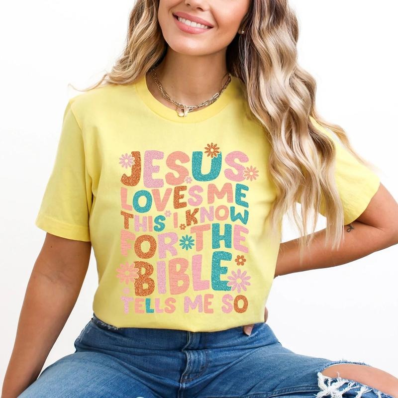 Jesus Loves Me DTF Transfers THIS IS NOT - Adult & Kids T-Shirts, Sweatshirts & Hoodies apparel design preview 1