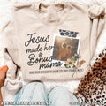 Jesus Made Her Bonus Mama Praying Mom Vintage - Adult & Kids T-Shirts, Sweatshirts & Hoodies apparel design preview 1