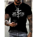 Jesus Saved My Life Print Crew Neck Novel Casual - Adult & Kids T-Shirts, Sweatshirts & Hoodies apparel design preview 1