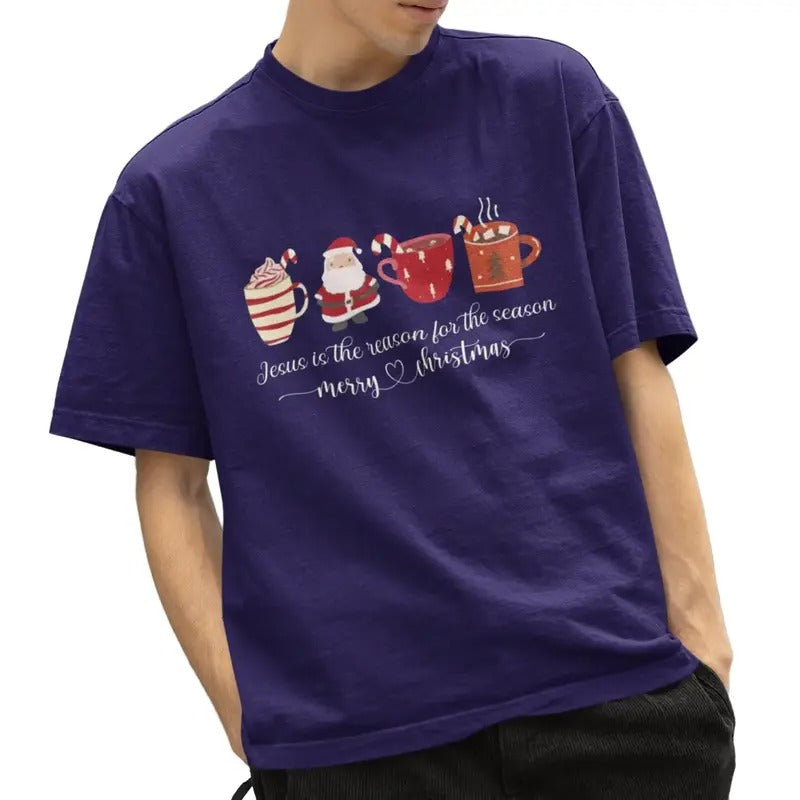 Jesus Reason Season Faithful Christian Inspirational - Adult & Kids T-Shirts, Sweatshirts & Hoodies apparel design preview 1