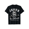 Jesus Deadlifter Funny Pure Cotton Casual Crew Neck - Adult & Kids T-Shirts, Sweatshirts & Hoodies apparel design preview 1