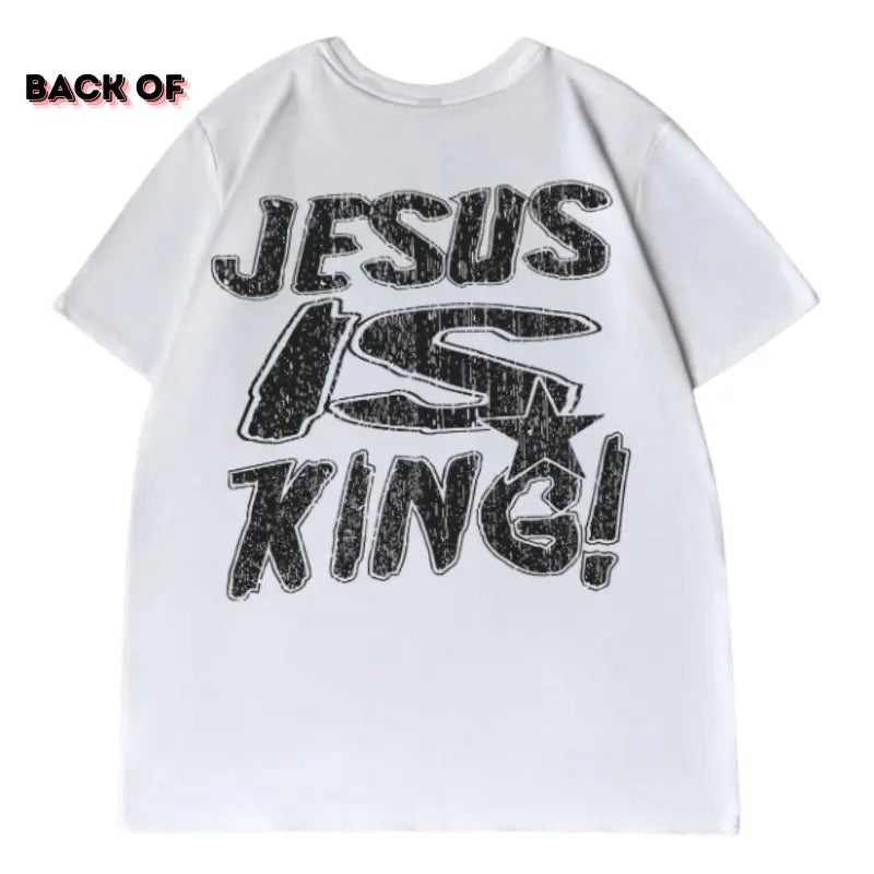 Jesus Is King Vintage Faith Over Fear Crew Neck Size - Adult & Kids T-Shirts, Sweatshirts & Hoodies apparel design preview 1