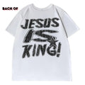 Jesus Is King Vintage Faith Over Fear Crew Neck Size - Adult & Kids T-Shirts, Sweatshirts & Hoodies apparel design preview 1