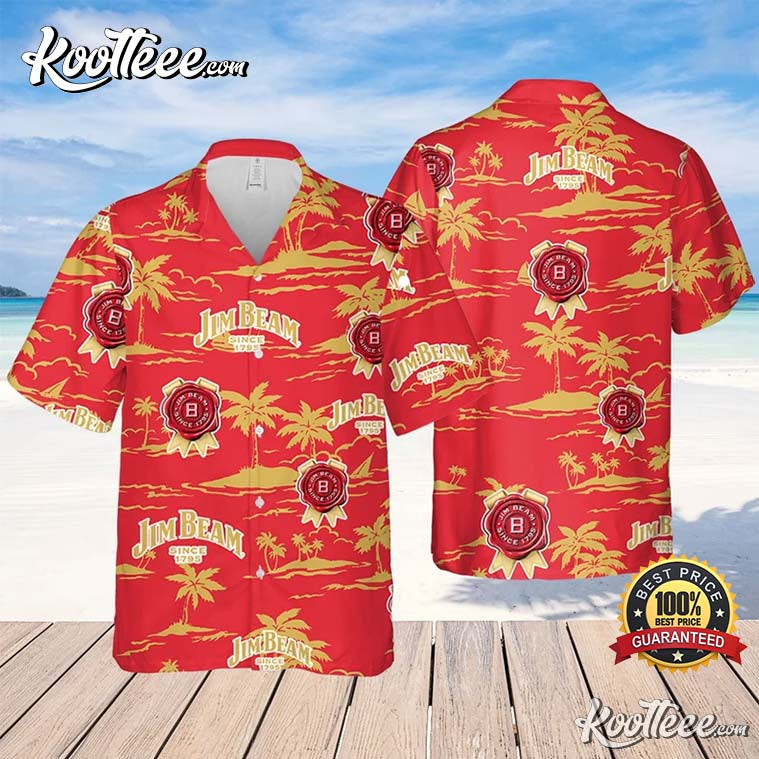 Jim Beam Beach Pattern Aloha Hawaiian - Adult & Kids T-Shirts, Sweatshirts & Hoodies apparel design preview 1