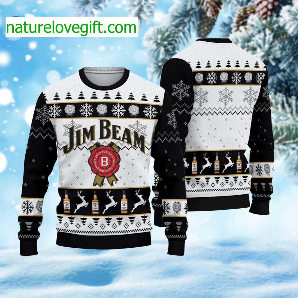 Jim Beam Ugly Christmas Sweater - Holiday Gift product image