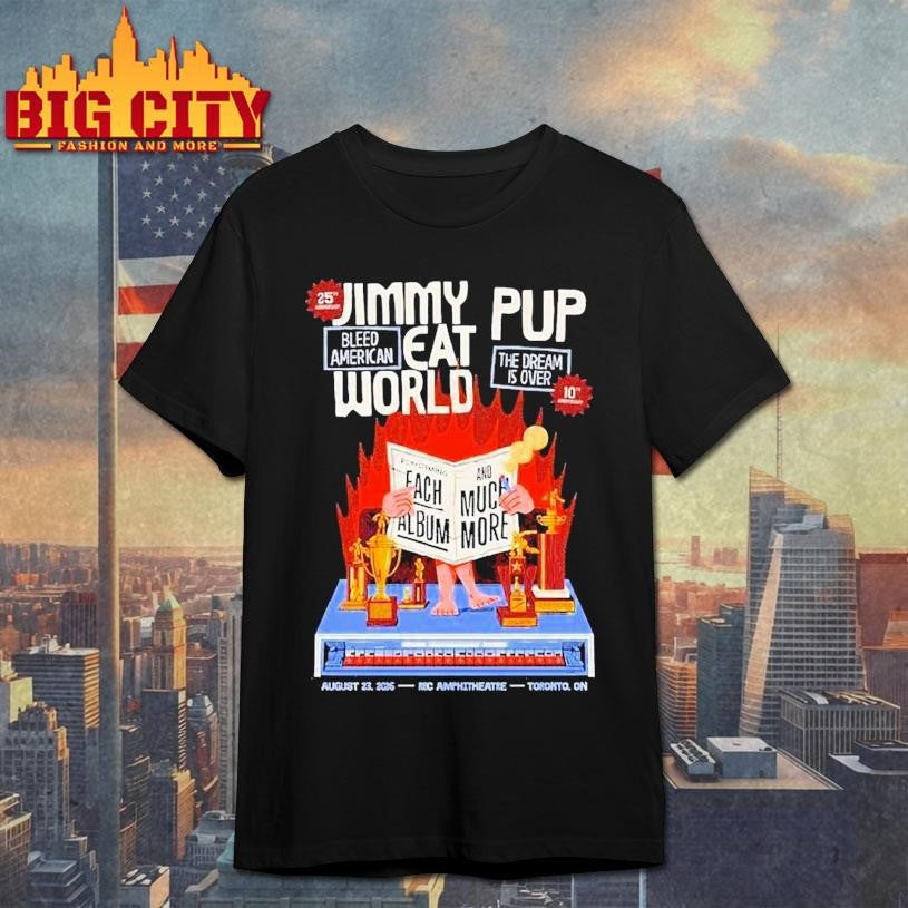Jimmy Eat World Celebrate 25th Anniversary Of Bleed - Adult & Kids T-Shirts, Sweatshirts & Hoodies apparel design preview 1