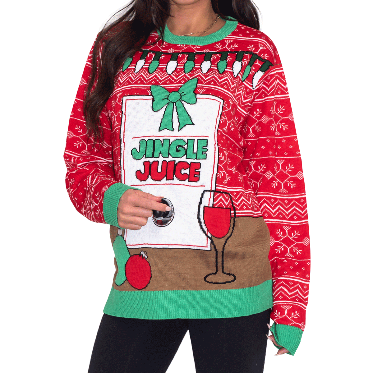 Jingle Juice Beverage Christmas Sweater - Holiday Gift product image