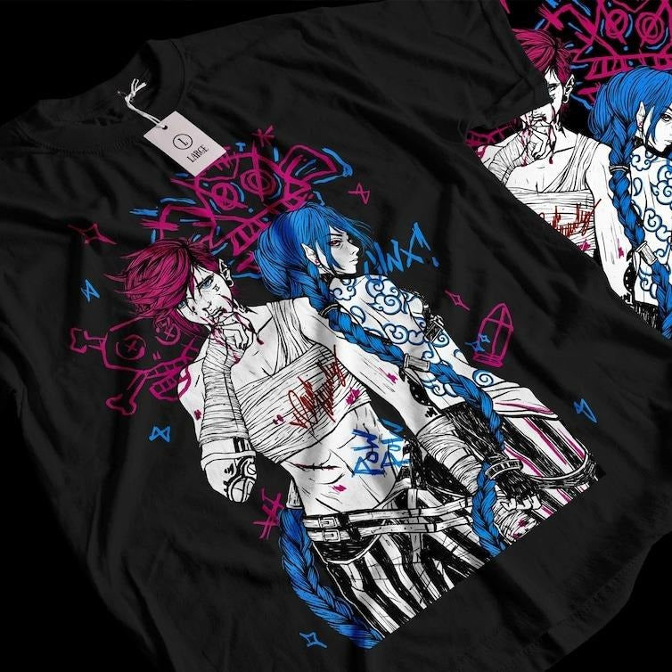 Jinx Arcane Gaming Legend Video Game Moba - Adult & Kids T-Shirts, Sweatshirts & Hoodies apparel design preview 1