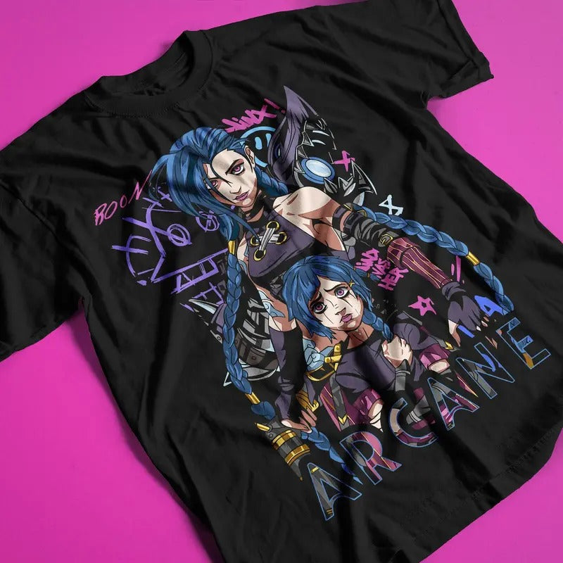Jinx Arcane Gaming Moba Game Gamer Lover Legend - Adult & Kids T-Shirts, Sweatshirts & Hoodies apparel design preview 1