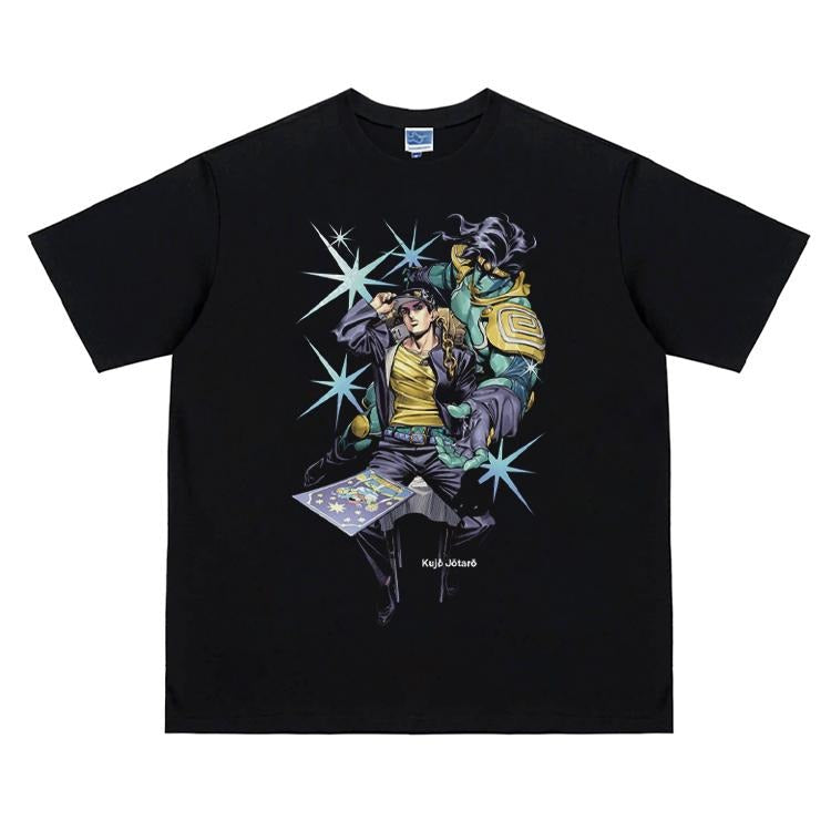 JoJo "Star Platinum" Vintage Anime 100% Cotton - Adult & Kids T-Shirts, Sweatshirts & Hoodies apparel design preview 1