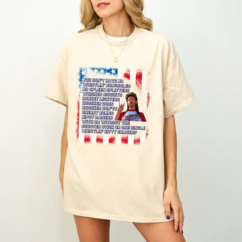 Joe Dirt July 4th Firework Quotes Snakes Sparklers - Adult & Kids T-Shirts, Sweatshirts & Hoodies apparel design preview 1