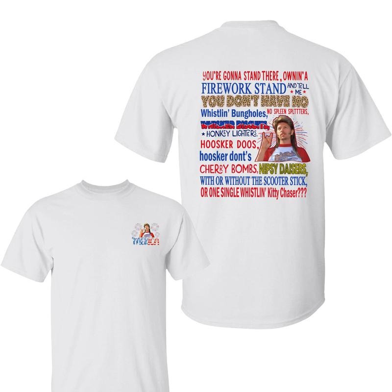 Joe Dirt Merica 4th July Cotton Funny 2 Sided Full - Adult & Kids T-Shirts, Sweatshirts & Hoodies apparel design preview 1
