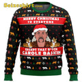 Joe Exotic Tiger King Ugly V Neck Ugly Christmas Sweater - Gift Idea product image