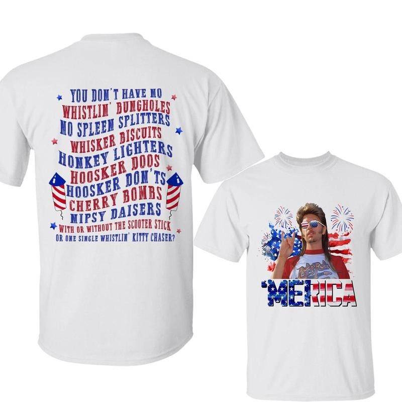 Joeee Dirt Merica July 4th Funny J0e 2 Sides - Adult & Kids T-Shirts, Sweatshirts & Hoodies apparel design preview 1