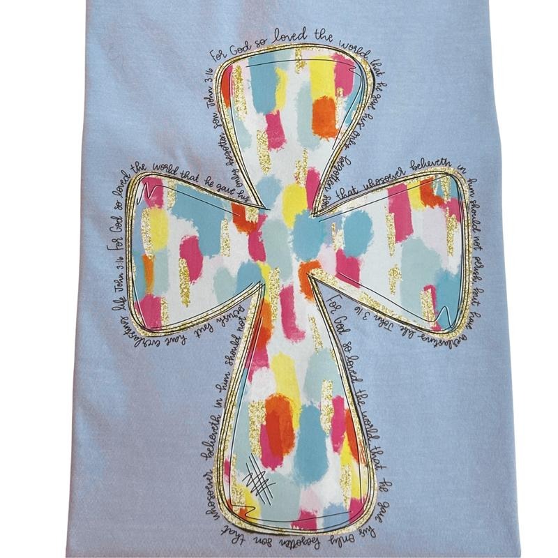 John 3:16 Cross Gildan - Adult & Kids T-Shirts, Sweatshirts & Hoodies apparel design preview 1
