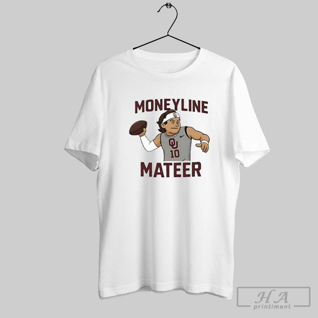 John Mateer Moneyline Oklahoma Sooners - Adult & Kids T-Shirts, Sweatshirts & Hoodies apparel design preview 1