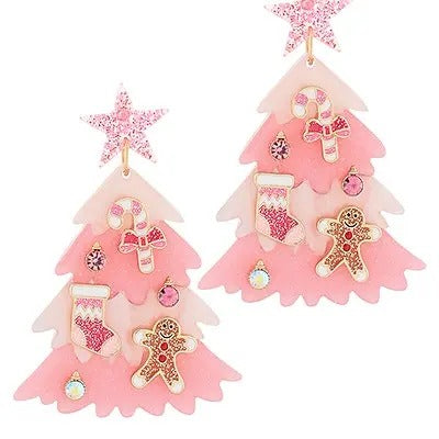 Jolly Tree Earrings - Adult & Kids T-Shirts, Sweatshirts & Hoodies apparel design preview 1