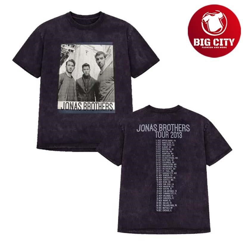 Jonas Brothers 2013 Tour Two Sided - Adult & Kids T-Shirts, Sweatshirts & Hoodies apparel design preview 1