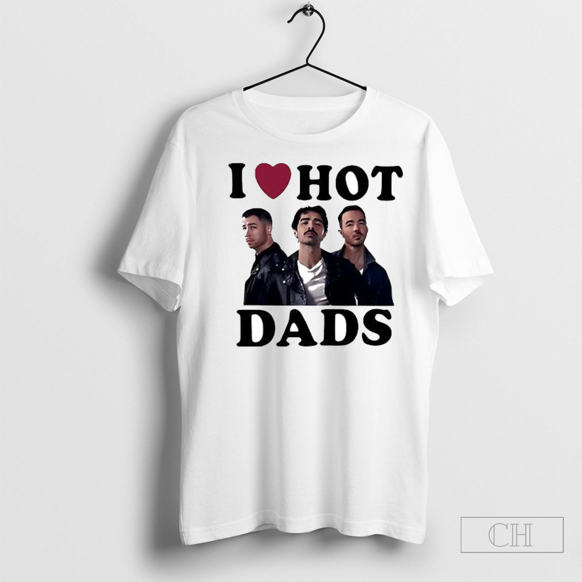 Jonas Brothers I Love Hot Dads - Adult & Kids T-Shirts, Sweatshirts & Hoodies apparel design preview 1