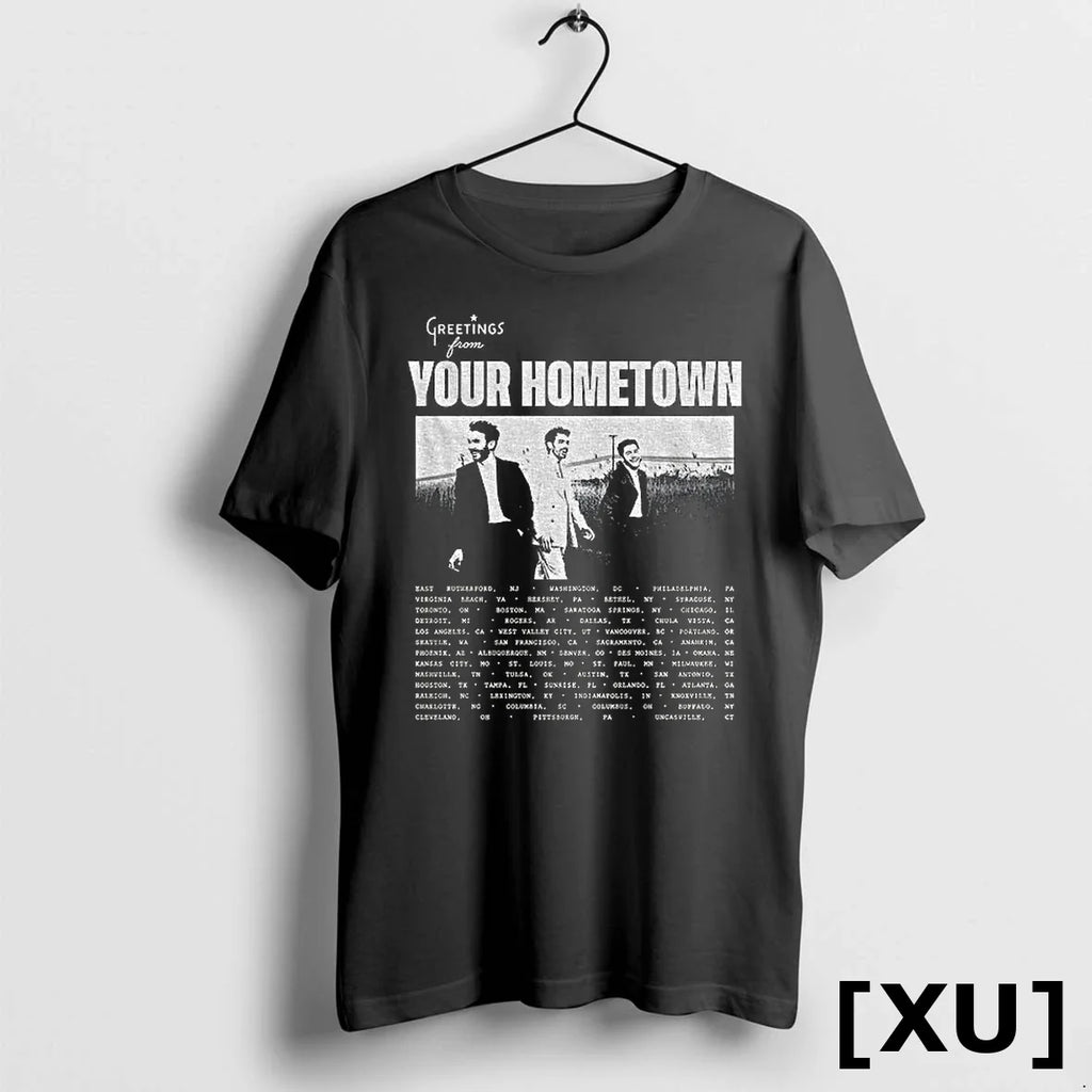 Jonas Brothers Band Greetings From Your Hometown Tour - Adult & Kids T-Shirts, Sweatshirts & Hoodies apparel design preview 1