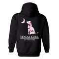 Judy Local Girl Outfitters Bold Pink Camo Dog Moon - Adult & Kids T-Shirts, Sweatshirts & Hoodies apparel design preview 1