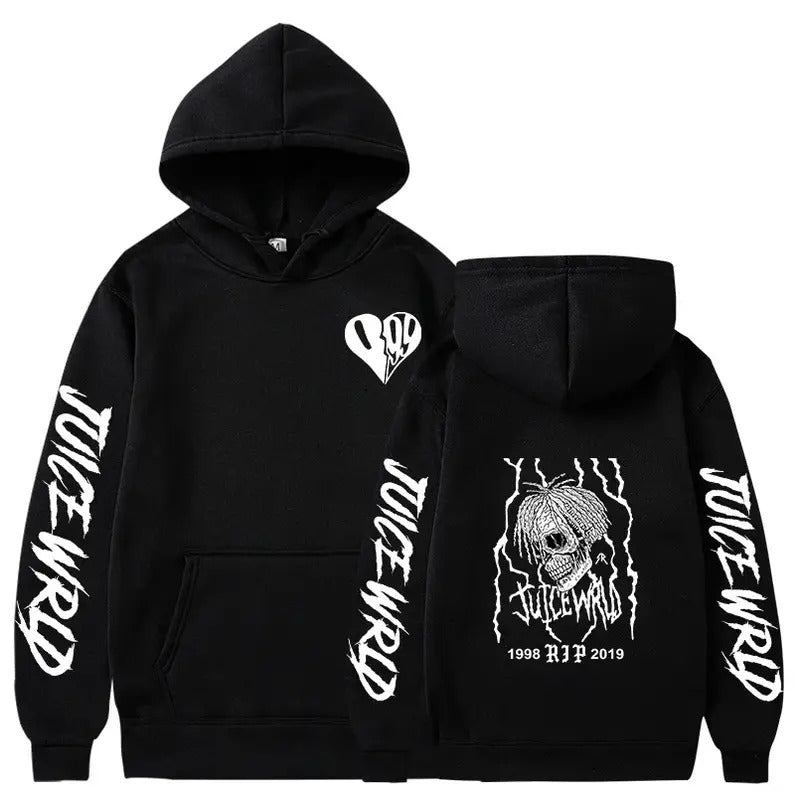 Juice WRLD Hooded Casual Harajuku Hip Hop Fall Winter - Adult & Kids T-Shirts, Sweatshirts & Hoodies apparel design preview 1