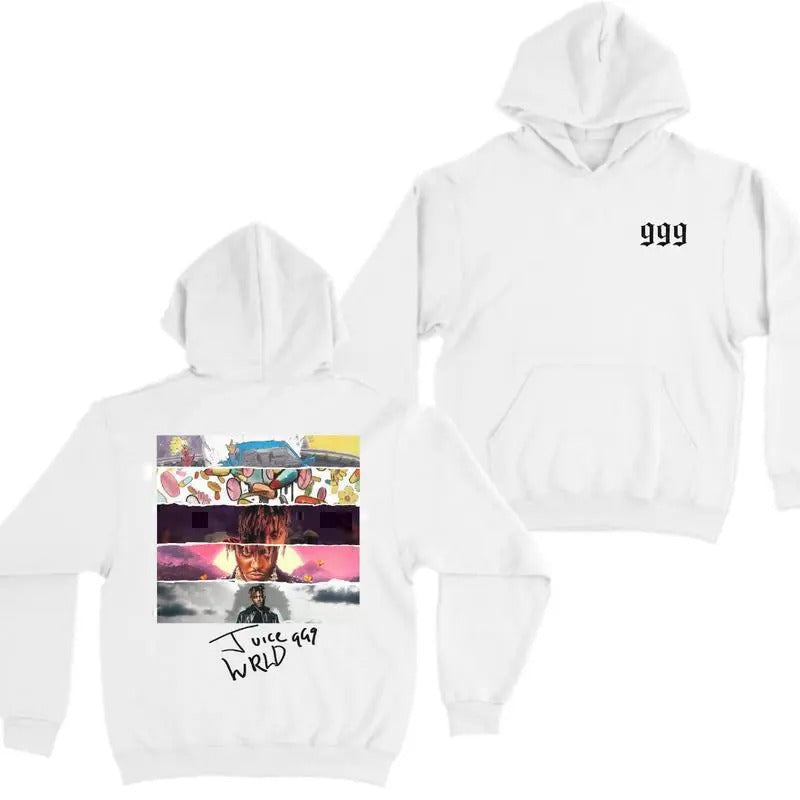 Juice Wrld 999 Black W Casual Classic Cotton Menswear - Adult & Kids T-Shirts, Sweatshirts & Hoodies apparel design preview 1