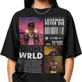 Juice Wrld Legend Never Die 90s Rapper Retro Wrld'S - Adult & Kids T-Shirts, Sweatshirts & Hoodies apparel design preview 1
