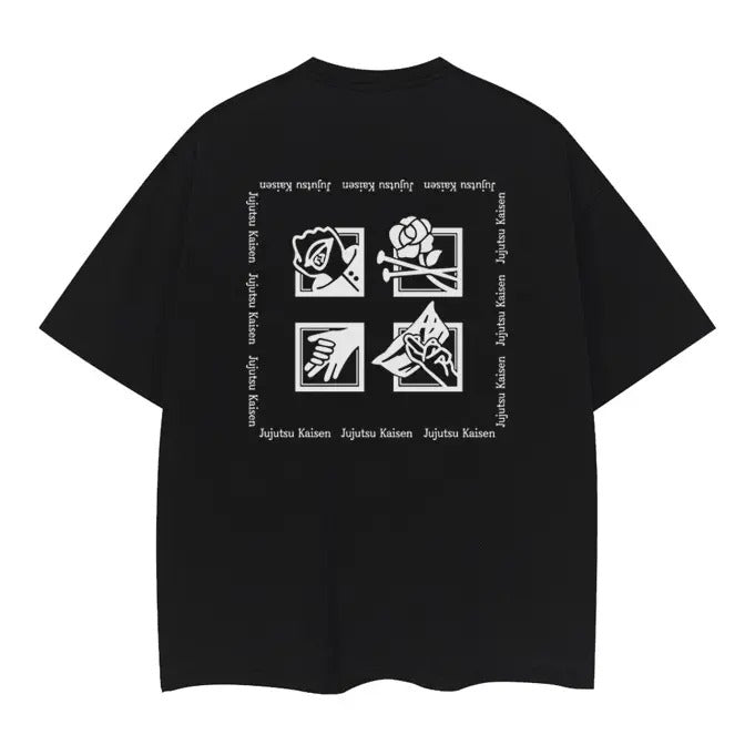 Jujutsu Kaisen Four" Heavyweight Vintage 100% Cotton - Adult & Kids T-Shirts, Sweatshirts & Hoodies apparel design preview 1