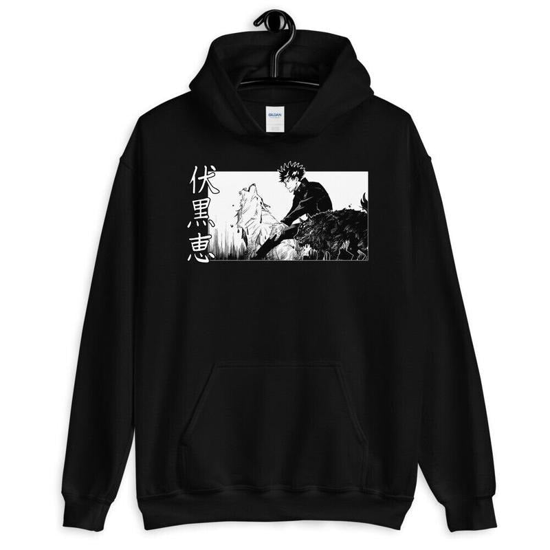 Jujutsu Kaisen Anime Manga Megumi Fushiguro - Adult & Kids T-Shirts, Sweatshirts & Hoodies apparel design preview 1