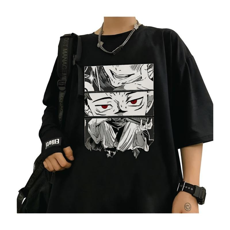 Jujutsu Kaisen Itadori Yuji Print Harajuku Tops - Adult & Kids T-Shirts, Sweatshirts & Hoodies apparel design preview 1