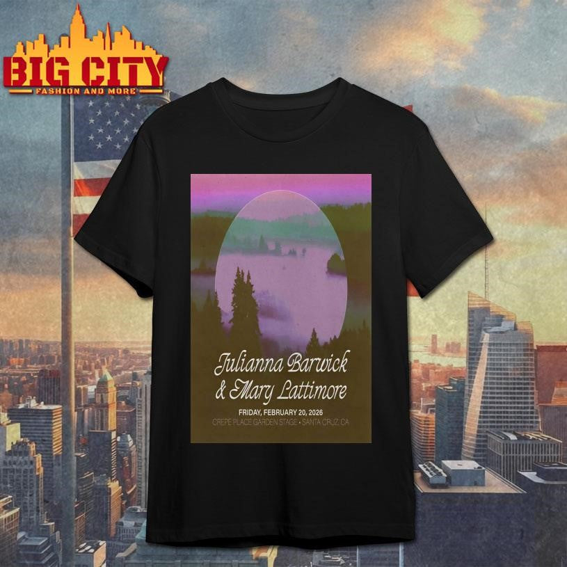 Julianna Barwick With Mary Lattimore Santa Cruz CA On - Adult & Kids T-Shirts, Sweatshirts & Hoodies apparel design preview 1