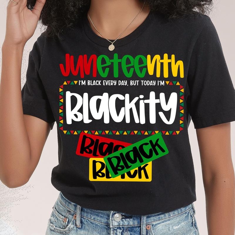 Juneteenth 1865 Free Ish Freedom Day Black Woman - Adult & Kids T-Shirts, Sweatshirts & Hoodies apparel design preview 1
